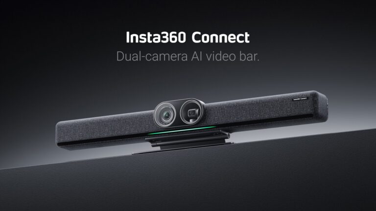 Insta360 Connect-videobar voor kleine tot middelgrote meetingrooms beschikbaar