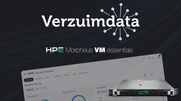 Verzuimdata kiest opnieuw voor HPE SimpliVity en stapt als één van de eerste organisaties in Nederland over op HPE Morpheus VM Essentials